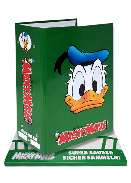 Micky Maus Sammelordner grün